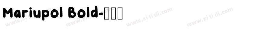 Mariupol Bold字体转换